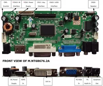 Latumab Novo HDMI+DVI+VGA LCD LVDS Gonilnik Krmilnika Odbor Komplet za Ploščo LTN156AT32 1366 x 768 Brezplačna dostava