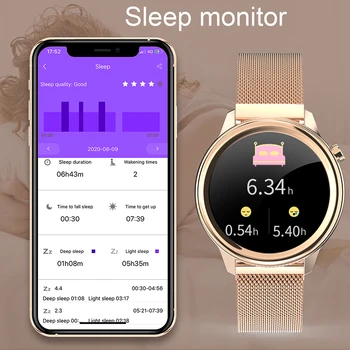2020 Novo F80 Ženske Pametno Gledati Več Klicanje Zdravje Spremljanje Srčnega utripa Nepremočljiva Šport Smartwatch Za IOS Android