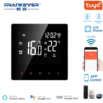 FrankEver Tuya Smart Življenje WiFi Smart EU Temperaturni Regulator Vode, Talna Ogrevanja, LCD zaslon občutljiv na Dotik APP Remote Glasovni Nadzor