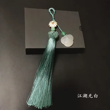 Kitajski veter obnavljanje starih načinov, na Kitajsko obleko broška tassel obesek hanfu ovratnik fizične broške dodatki