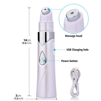 Zdravljenje Aken Laser Pero Modra Svetloba za Galvansko Valovi Zaostrovanje Pore Krči Proti gubam Kožo Obraza Beauty Care Naprave Orodje