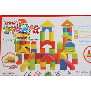 38PCS Vroče Prodajo EVA varnost Otrok Stavbe Brick Block Pene Gradnje Mehke Igrače Otrok Otroci Inteligence Izvajanje Sestavljeni