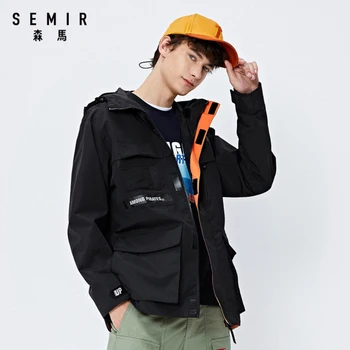 SEMIR 2020 priljubljena jakna moški jeseni nov trend hooded casual moški suknjič svoboden priložnostne hooded suknjič za človeka