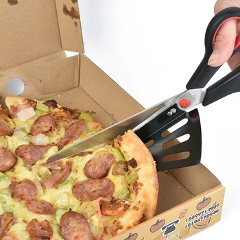 Jaswehome iz nerjavnega jekla večnamenski pizza škarje pizza rezalnik kuhinjske škarje pizza orodja