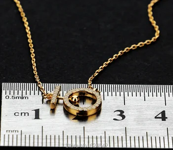Rose zlata tehtnica obeski, nakit 925 sterling srebro krog ogrlice za ženske modni dodatki, trgovina na debelo in drobno