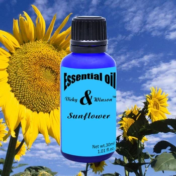 Vicky&winson Sončnično aromaterapija eterična olja 30ml, ki temelji spodbujanje človekovih rast celic masažno olje milo deodorization