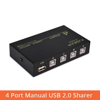 4 Port USB 2.0 Delež Stikalo Visoke Kakovosti Preklopnik Izbirno Polje Pesta Za RAČUNALNIK Skener Tiskalnik FJ-1A4B