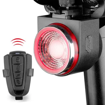 LED USB Polnilne Zadnje Kolo Svetlobe Auto Brake Zaznana Izposoja Rep Lučka za Brezžični Daljinski upravljalnik Kolesarska Luč Alarmni Zvonec