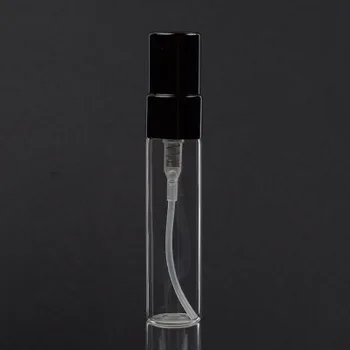 50pcs/veliko 5ml Prenosni Pisane Steklene Stekleničke Parfuma Z Aluminijem Razpršilo Prazno Kozmetični Posode Za Potovanja