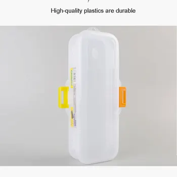 Novo Skico svinčnik, čopič box prozorni plastični shranjevanje velika zmogljivost