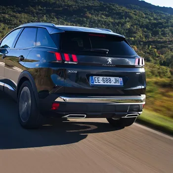 Za Peugeot 3008 5008 GT 17 2018 2019 2020 izpušnih rep grlo dekorativni okvir dekorativni pokrov avtomobilske zunanji dodatki