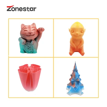 ZONESTAR Posodobitev Mix Barve Vodja 3D Tiskalnik 24V 2-V-1-OUT HOTEND tiskalna glava