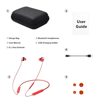 Tourya S7 Brezžične Slušalke Bluetooth 5.0 Slušalke Športne Slušalke 30H Čas predvajanja Štiri Pogon Slušalke Neckband za Telefon Šport