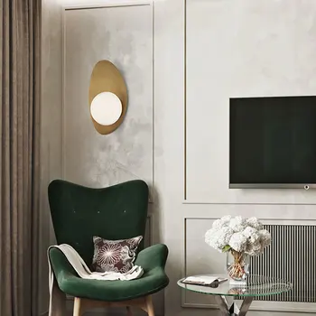 Postmoderni nordijska minimalističen slog LED ustvarjalnost doma za izboljšanje stenske luči, kuhinjo, jedilnico, soba foyer oltarja stenska svetilka