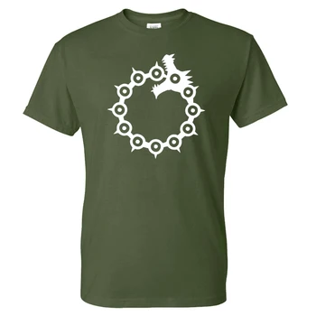 Sedem Smrtnih Grehov T-shirt Nanatsu Ne Taizai Dragon ' Greh Srd Logotip Ulične Moški Ženske Modni Bombaž Majica Tees Vrhovi