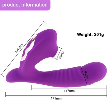 Klitorisa Sesanju G Spot Vibrator, Vibrator z 10 Močan Načini Klitoris Bedak Polnilna Klitoris Stimulator Spolnih Igrač za Ženske