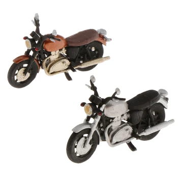 1/64 Mini Retro Motocikli Model Street Scene Pesek Namizni Pribor
