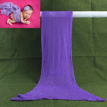 40*150 cm Otroci Baby Odeje Novorojenčka Fotografija Rekviziti Šal Stretch Plesti Zaviti Otroka Obloge viseči mreži, ki Prejemajo Odeje