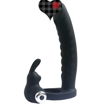 Sex Igrače Za Pare Vibrator z vibriranjem Obroč Dildo, Vibrator Trak Na Penis вагина Dvojno Penetracijo Vibratorji Odraslih Massager