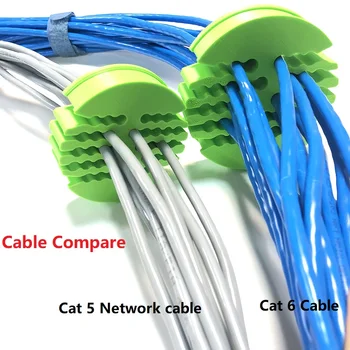 36holes Kategorije 5 / Cat5E / Category6 Kabel Orodja za Upravljanje-Kabel Določitvi Organizator Omrežni kabel Nove 20mm Za Usmerjevalnik Računalnik