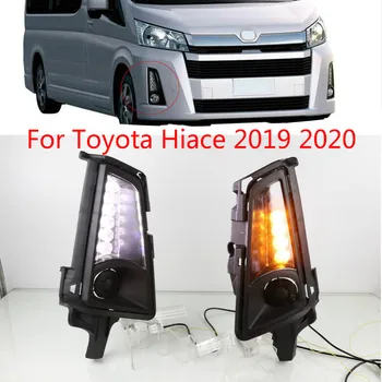 2PCS Avto LED Sprednje Luči za Meglo Auto Žarnica Odbijača, Luči Kritje Dnevnih Luči Za Toyota Hiace 2019 2020 DRL