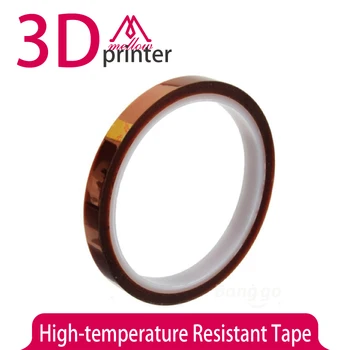 10 mm Toplotno Odporen Poliamidi Visoko Temperaturo Trak za 3D Tiskalnik Hotend/nočitev