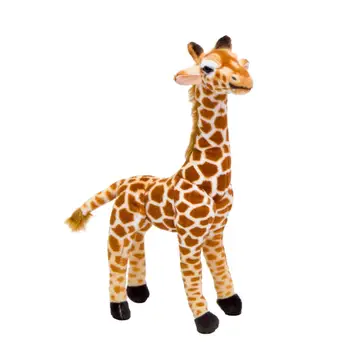 Huggable Srčkan Resničnem Življenju Žirafa Plišastih Igrač za Otroke Simulacije Jelena Živali Polnjene Lutka Otroci Darilo za Rojstni dan Lep Dom Dekor