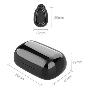 Bluetooth 5.0 Slušalke Brezžične LED Zaslon TWS Stereo Šport Nepremočljiva Stereo Čepkov Slušalke Slušalke-Bele