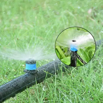100 kozarcev kapljično Namakanje Nastavljiv Sprinkler Spray Vrtne Rastline Zalivanje Šobe za 360 stopinj Drippers vzdrževanje opreme