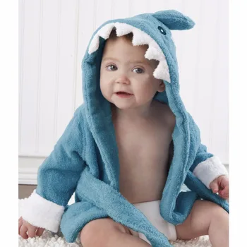 Velikost M, 2-3 let Shark Sova Hooded Živali modeliranje dojenčka&malčka je kopalni plašč/Risanka Baby Brisačo/Znak otroci kopel robe