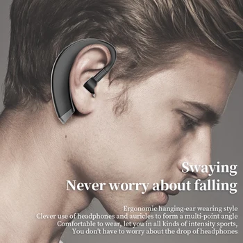 Blutooth Slušalke Brezžične Stereo HD Mic, Slušalke Bluetooth Roke V Komplet Z Mikrofonom Za iPhone, Samsung Telefon Huawei