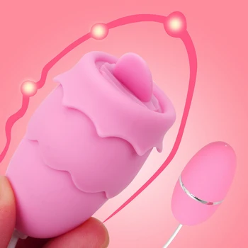 VATINE Klitoris Lizanje Stimulator Spolnih Igrač za Žensko Masturbator Nastavek Bedak Jezika Vibrator 10 Hitrost Prsi Povečavo Massager