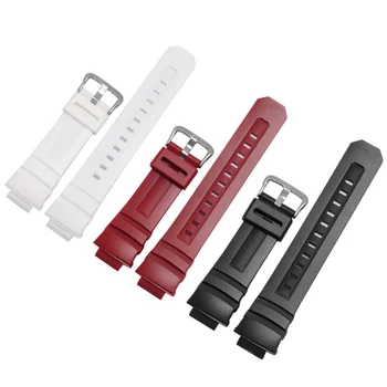 Poseben vmesnik Gume watchband črna, rdeča, bela trak s pin sponke za G Šok AW-591/590/G-7700/7710-M100/101 Dati orodje