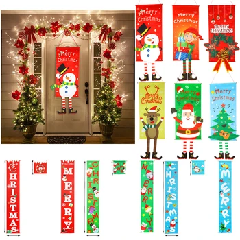 Veselje-Enlife Božični okraski, santa claus okno banner Viseči okraski vesel božič novo leto 2021 stranka Navidad 2020