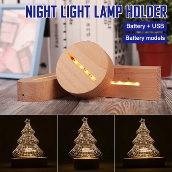 3D Lesene Lučka Znanja LED Tabela Noč Svetlobe, ki je Osnova Za Akril Toplo Belo Svetilko Imetnika Razsvetljavo Pribor Sestavljeni Znanja 2021