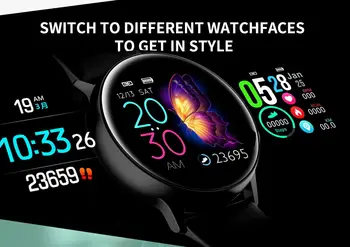 SAILWIND DT88 Pametno Gledati Krog Zaslona na Dotik Smartwatch Srčni utrip Inteligentni Fitness Sports Tracker Moda Pazi Moški Ženske