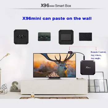 Media Player Set Top Box X96mini 1+8G/1+16 G Smart Set-Top TV Box Quad Core 4K 3D WIFI 100M Media TV Box Android 9.0 тв приставка