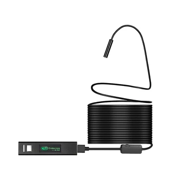 KERUI WIFI, Mini Endoskop Kamera HD 1200P IP68 Vodotesen Trdi Kabel Borescope USB-Endoskop za IOS Android Pametni telefon, Avtomobil, RAČUNALNIK