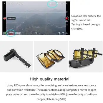 Mavic Signal Booster Kit Zložljive Parabolični Range Extender Yagi-Uba Antena Extender za DJI Mavic Mini Pro Air Iskra Krmilnik