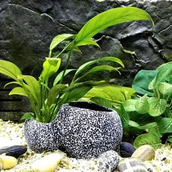 Keramični Akvarij Kamen Rock Ornament, Vode, Rastlin Bonsaj Pot Fish Tank Kamen Dekoracijo Zavetje Ribji Zarod Dekorativni Frnikole
