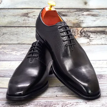Velika Velikost 38-47 Navaden Toe Mens Oxford Čevlji Pravega Usnja Kača Tiskanja moška Obleka, Čevlji za Klasično italijansko Podjetje Čevlji za Moške