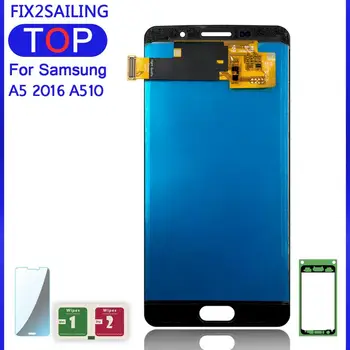 Za Samsung Galaxy A5 2016 A510 A510F A510M A510FD A5100 Super AMOLED Lcd Zamenjati Zaslon LCD na Dotik, Računalnike Zaslona Montažo