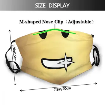 Roblox Obraz Smešno Nasmeh Anime Obraz, Usta Masko Za Moške Večkratno uporabo Anti Meglica Proti Prahu usta kape s filter