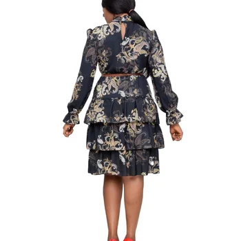 Afriške Obleko Za Ženske Obleke Afriki Obleko Tiskanja Dashiki Oblačila Ankara Plus Velikost Afriško Žensko Obleko Temperament torto krilo