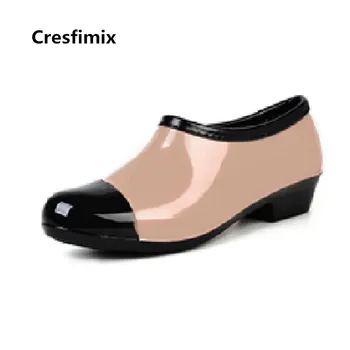 Cresfimix ženske srčkan udobno proti drsenju nepremočljiva ravno lady čevlji za prosti čas soft delo, kuhinjski čevlji ženski priložnostne čevlji a2974