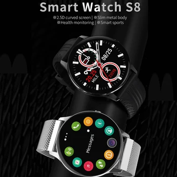 Pametno Gledati Moški Ženske Bluetooth Klic Smartwatch IPS Full, Zaslon na Dotik, Srčni utrip, Fitnes Tracker Sport Ura Za Android IOS