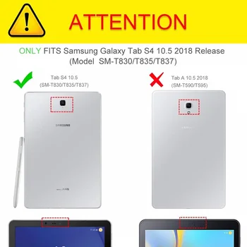 Zavihek S4 10.1 SM T830 T835 360 Rotacijski PU Usnjena torbica za Samsung Tab Galaxy S4 10.1