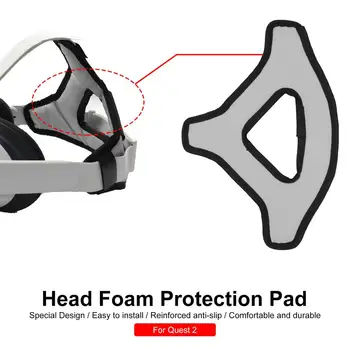 Vroče Anti-slip Glavo VR Trak Tipke Za Oculus Quest 2 Pribor Oculus Quest 2 Dihanje Anti-znoj Pad Mehka Blazina Glavo