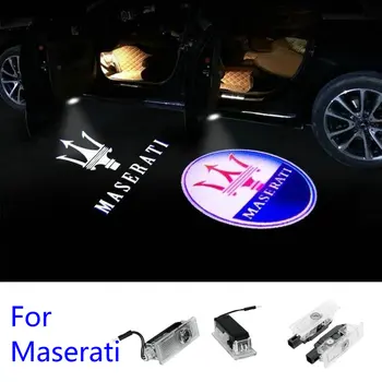 2X Za Maserati Ghibli Quattroporte Levante GranTurismo GranCabrio Avto LED Vrata Dobrodošli Svetlobe Duha Senci, Projekcija, Svetlobni Logotip