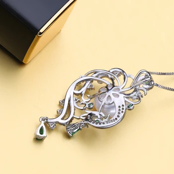 FENASY 925 sterling srebro phoenix ogrlica za ženske izjavo ogrlica Bohemian ogrlice & obeski z verigo poročni nakit